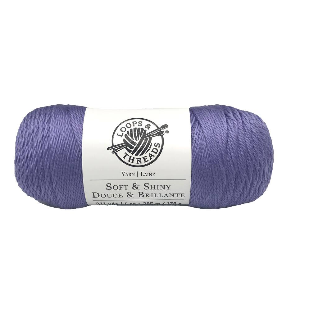 Soft & Shiny Solid Yarn by Loops & Threads®